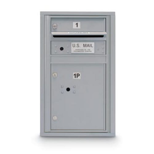 CAD Drawings American Postal Manufacturing Co. 1 Door Standard 4C Mailbox with (1) Parcel Locker